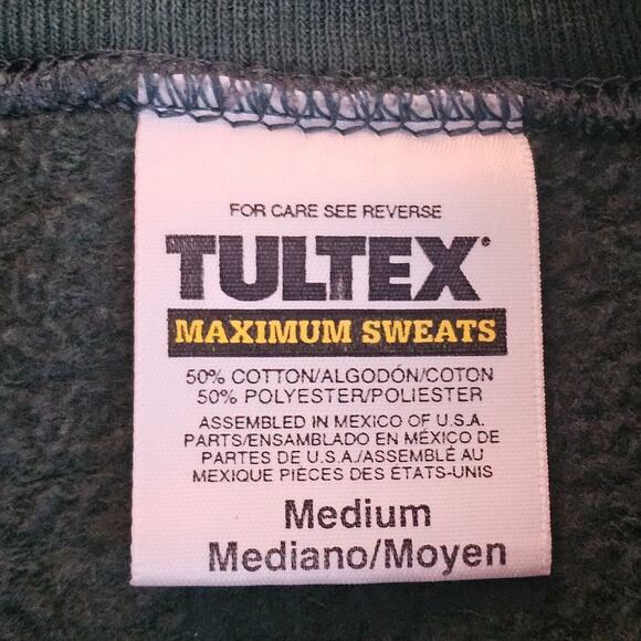 Vintage 1999 Looney Tunes New Millennium Sweatshirt M Pullover Green 2000 Tultex - Picture 6 of 9